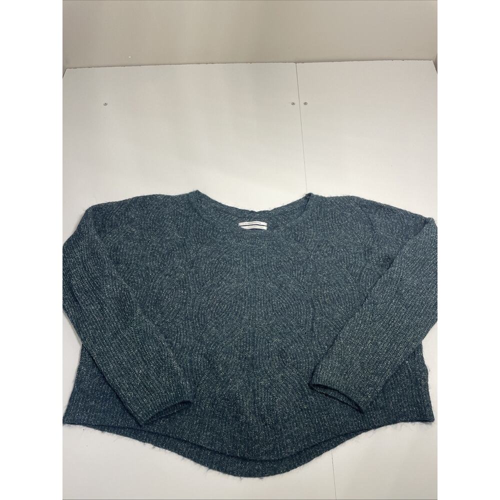 by ANTHROPOLOGIE Women's Sweater Size Large Pullover Long Sleeve Metallic